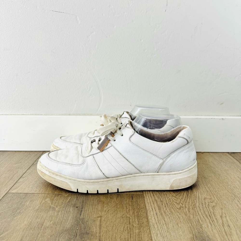 Naturalizer Hadley Genuine Leather Off White Sneakers - woman’s Size 10.5